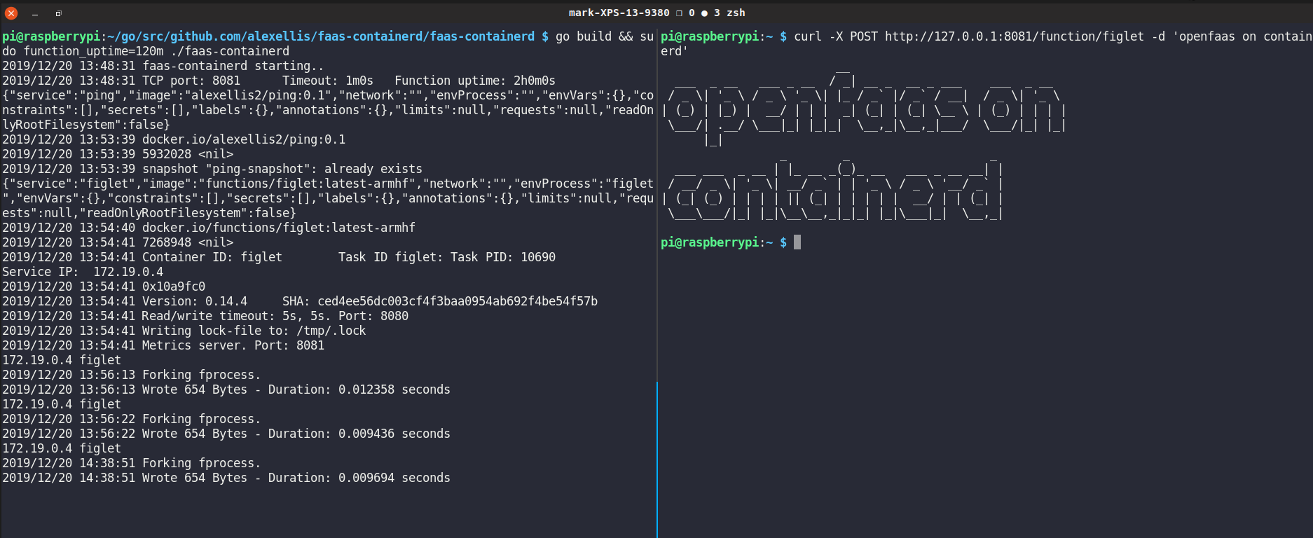 OpenFaas on a Raspberry Pi 4 using Containerd